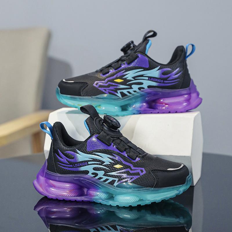 235 Spring 2025 New Children's Sports Shoes Spin Middle School Older Children Spring and Autumn Boys Classmates Boys Shoes