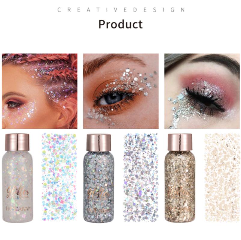 Makeup Sequins Liquid Eyeshadow Liquid Stage Makeup Face Body Glitter Bright Eyeshadow Makeup