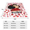Флисовые пледы Mafalda Heart Мультяшные Аниме Креативные пледы для дома Отеля Дивана 125*100см Покрывала