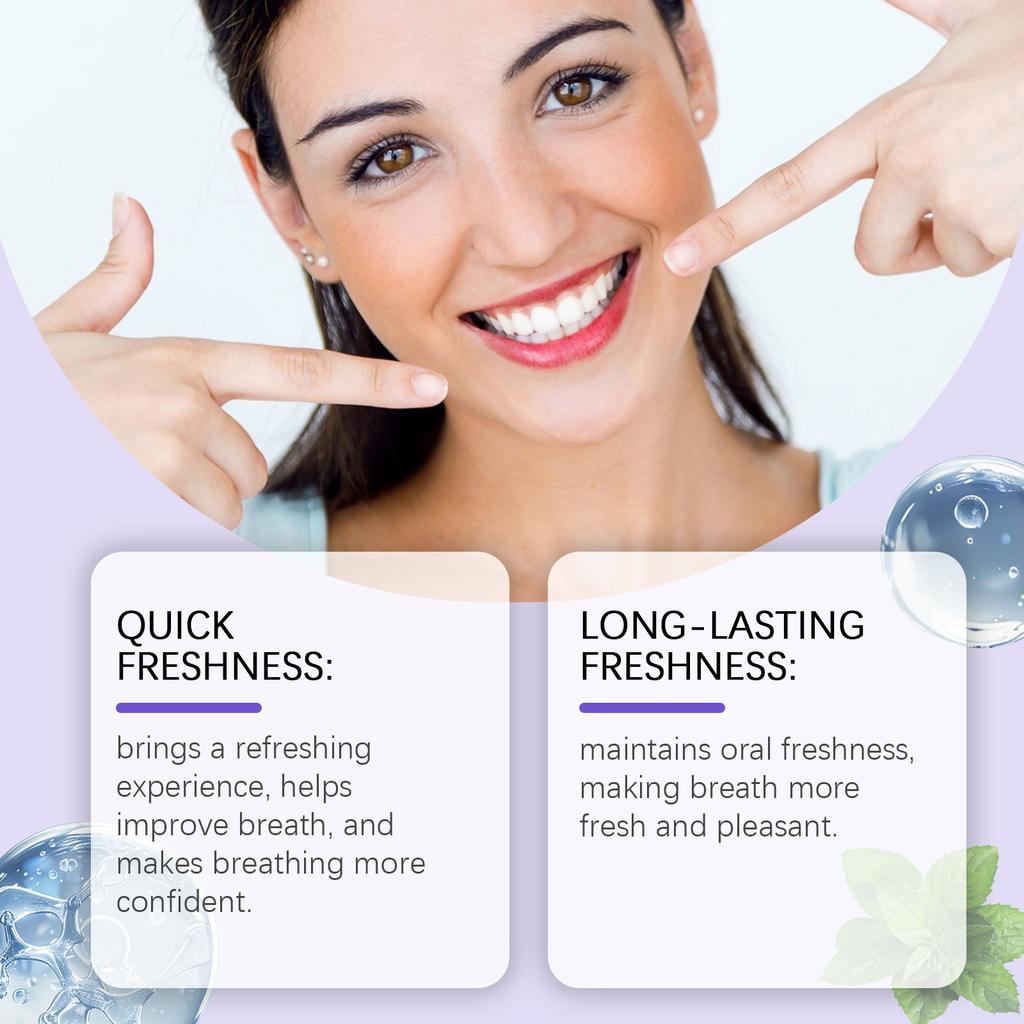 Oralhoe Probiotic Oral Spray Alcohol-Free 20ml Long-Lasting Breath Freshener,Mint Flavor