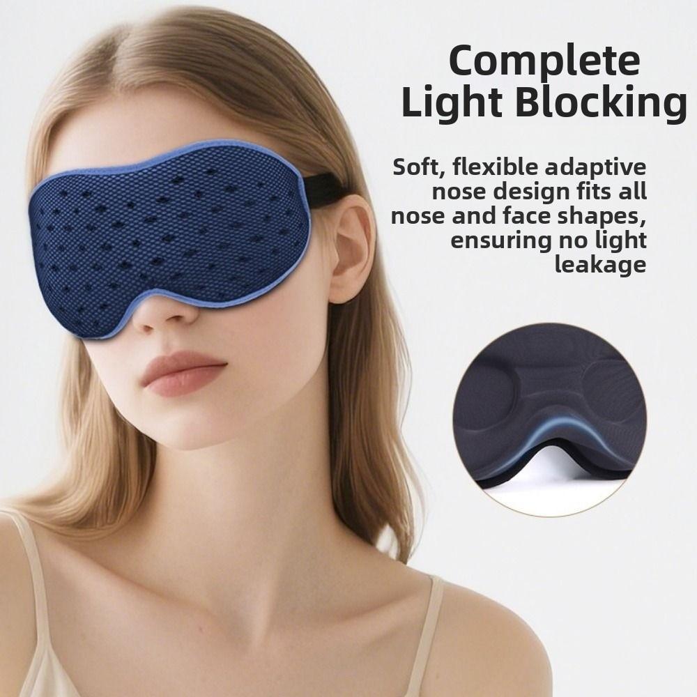 3D Contoured Sleeping Aid Eye Patch Concave Molded 3D Sleeping Mask Sleeping