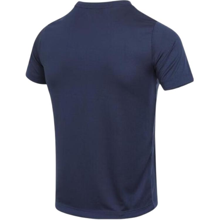 Nike Dri-Fit Legend Удобная Быстросохнущая Футболка-пуловер с коротким рукавом Детские топы Темно-синий HQ3257-410