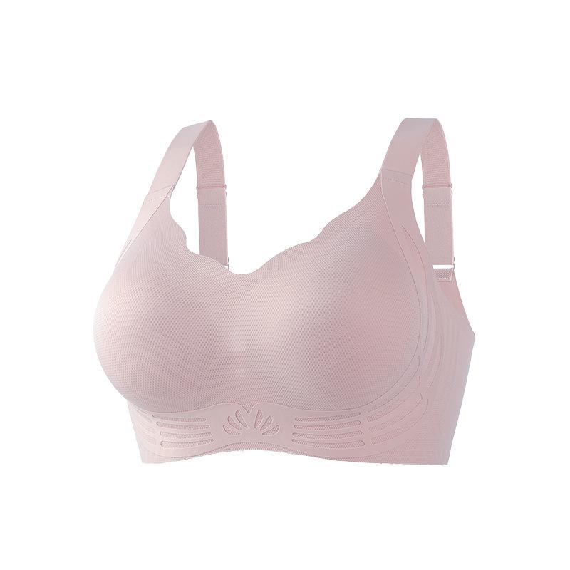 Traceless sports underwear, small breasts gathered and closed, double breasts, beautiful back, anti-sagging soft support, lifting and fixing cup