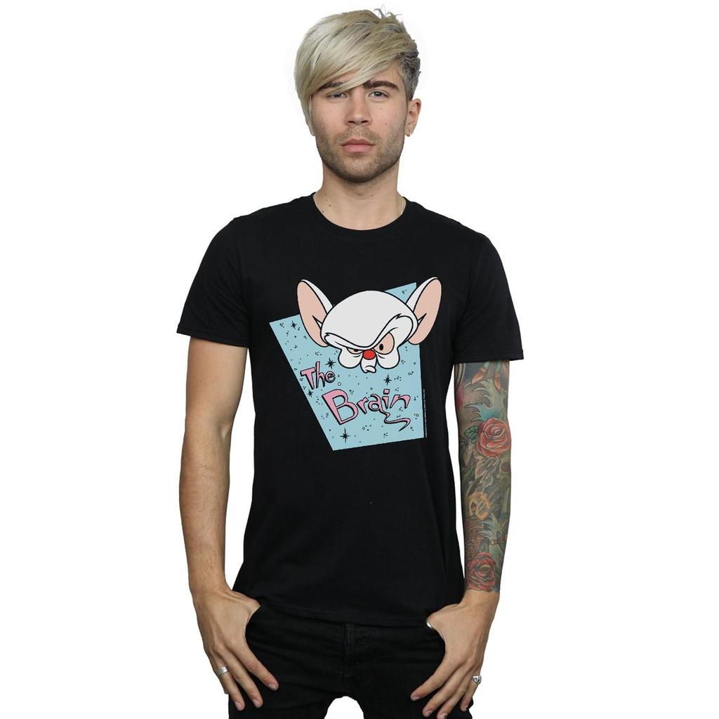 Animaniacs Mens The Brain Mugshot T-Shirt