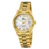 Watch - LOTUS - Freedom - Gold Steel - Pearly White Dial - Water Resistant To 10 ATM