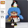 LOZ 8919 Amusement Park Poker Card Clown Joker Girl Bear Pet Doll 3D Mini Diamond Blocks Bricks Building Toy For Children No Box