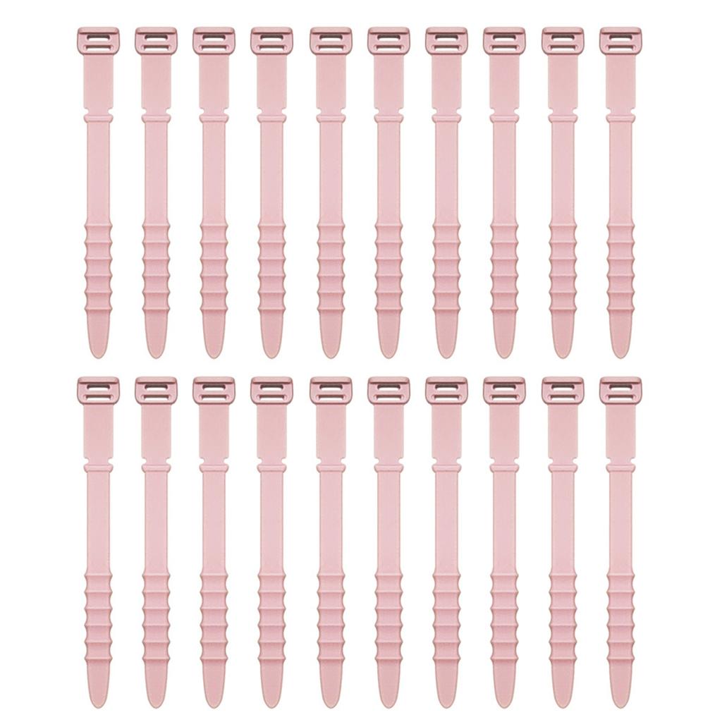 20 шт. Силиконовые кабельные стяжки Органайзер для шнуров Менеджмент Обвязочные ремешки для связывания Кабельные шнуры и провода для стола Легко использовать