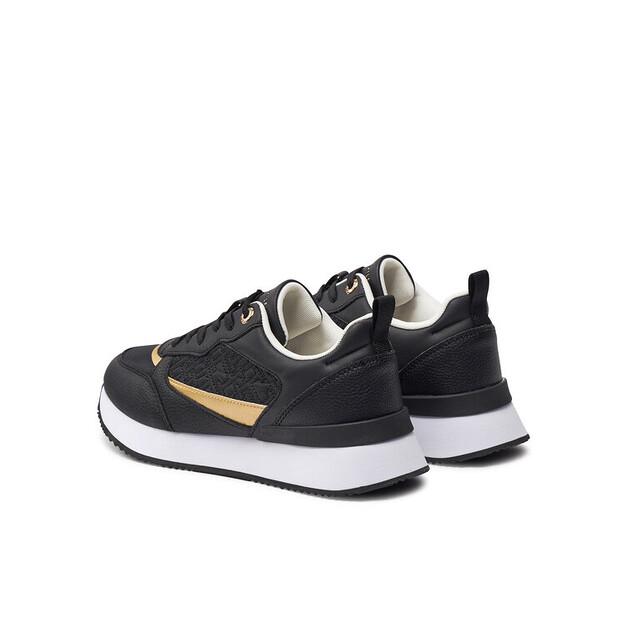 Tommy Hilfiger Monogram Runner FW0FW08248 Black Sneakers