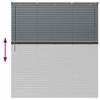 Aluminum Venetian Blinds Dark Grey 175 x 155 cm