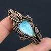Larimar Natural Gemstone Pendant Copper Wire Wrapped Pendant Republic Larimar Gemstone Pendant Pure Copper Jewelry For Wedding And Birthday