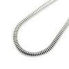 Silver One 925 Sterling Silver Snake Chain Necklace for Men [Silver, 3mm Standard Width, 60cm Length]
