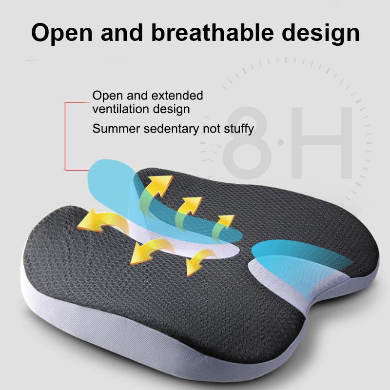 SEAMETAL Подушка на автомобильное сиденье из пены с эффектом памяти Облегчение боли Подушка для автокресла Идеально подходит для дома и офиса