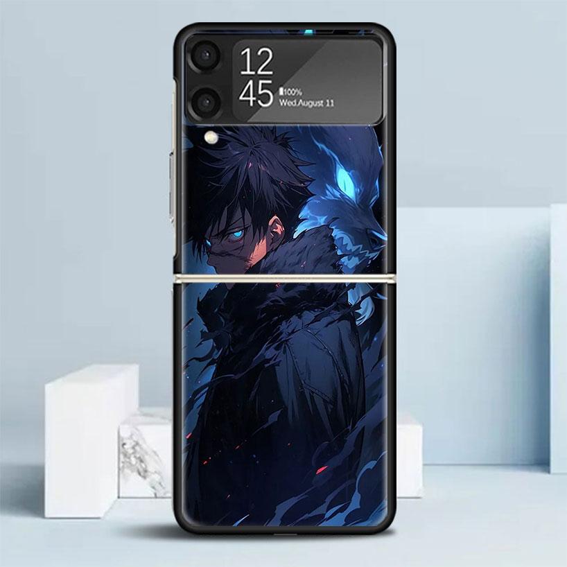Kaisen J-Jujutsu Фушигуро Мегуми Чехол для телефона Samsung Galaxy Z Flip7 Flip6 5G Flip5 Flip4 Flip3 ZFlip 7 6 3 4 5 Ударопрочный Ba
