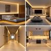 Wobane LED Strip High Indirect Lighting Stepless Memory No Installation LED 5m x 2 Slim Design for Under DIY PSE Warm Bright Rope Light Light, 10m,