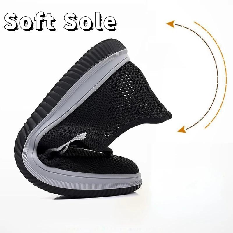 Мужские мокасины сетчатые дышащие кроссовки нескользящая повседневная обувь для мужчин удобная обувь для ходьбы без застежек модная мужская обувь для вождения