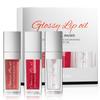 Moisturizing and Brightening Lip Oil Three Pack Set, Moisturizing and Brightening Moisturizing Mirror Lip Gloss