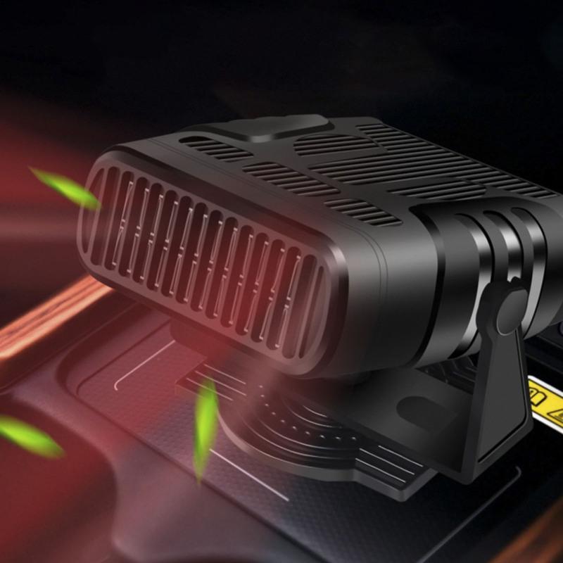 12V/24V Car Heater Electric Cooling Heating Fan Portable Electric Dryer Windshield Defogging Demister Defroster