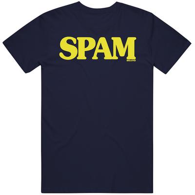 Логотип Spam Винтажная этикетка Постер Потертый вид Футболка Мужские Женские Футболки Топ