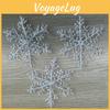 Украшения для рождественской вечеринки Полоски-снежинки Прозрачный пластик Праздничный декор