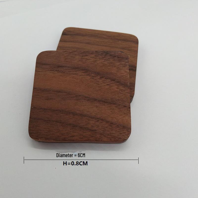 Набор деревянных подставок для чая и кофе с гравировкой, креативными изоляционными прокладками и подносами