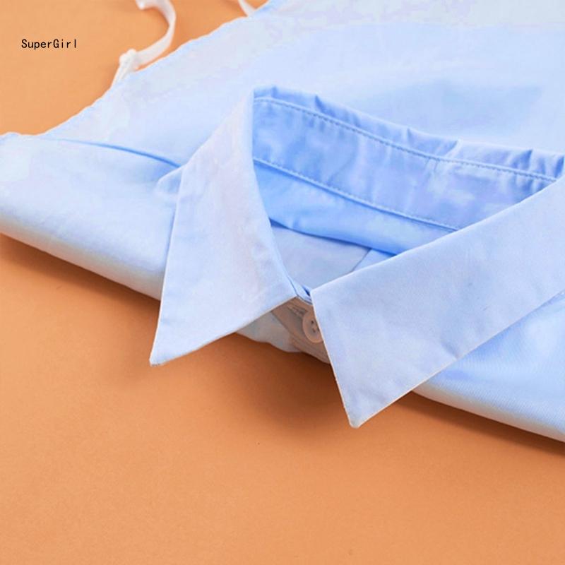 Женский поддельный воротник, регулируемый, мягкий, хлопковый, полурубашки, поддельный воротник, однотонный, съемный, поддельный воротник, воротник-чокер с завязкой