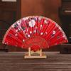 Fan Lace Printed Plastic Folding Fan Elegant Gift Silk Cloth Fan Dance Fan