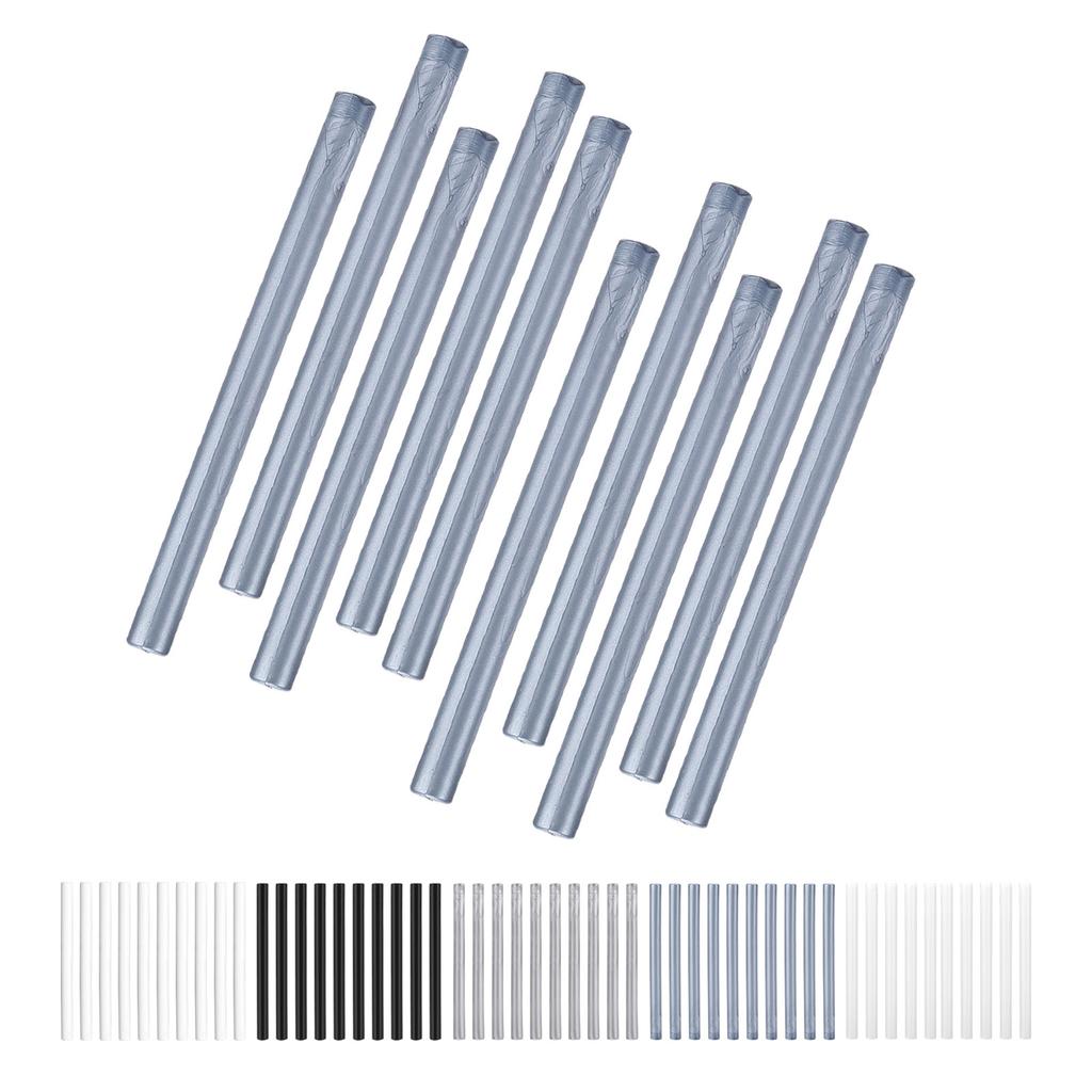 10Pcs Sealing Wax Sticks MultiColor Small Round Stamp Tools for DIY Invitations Cards Envelopes