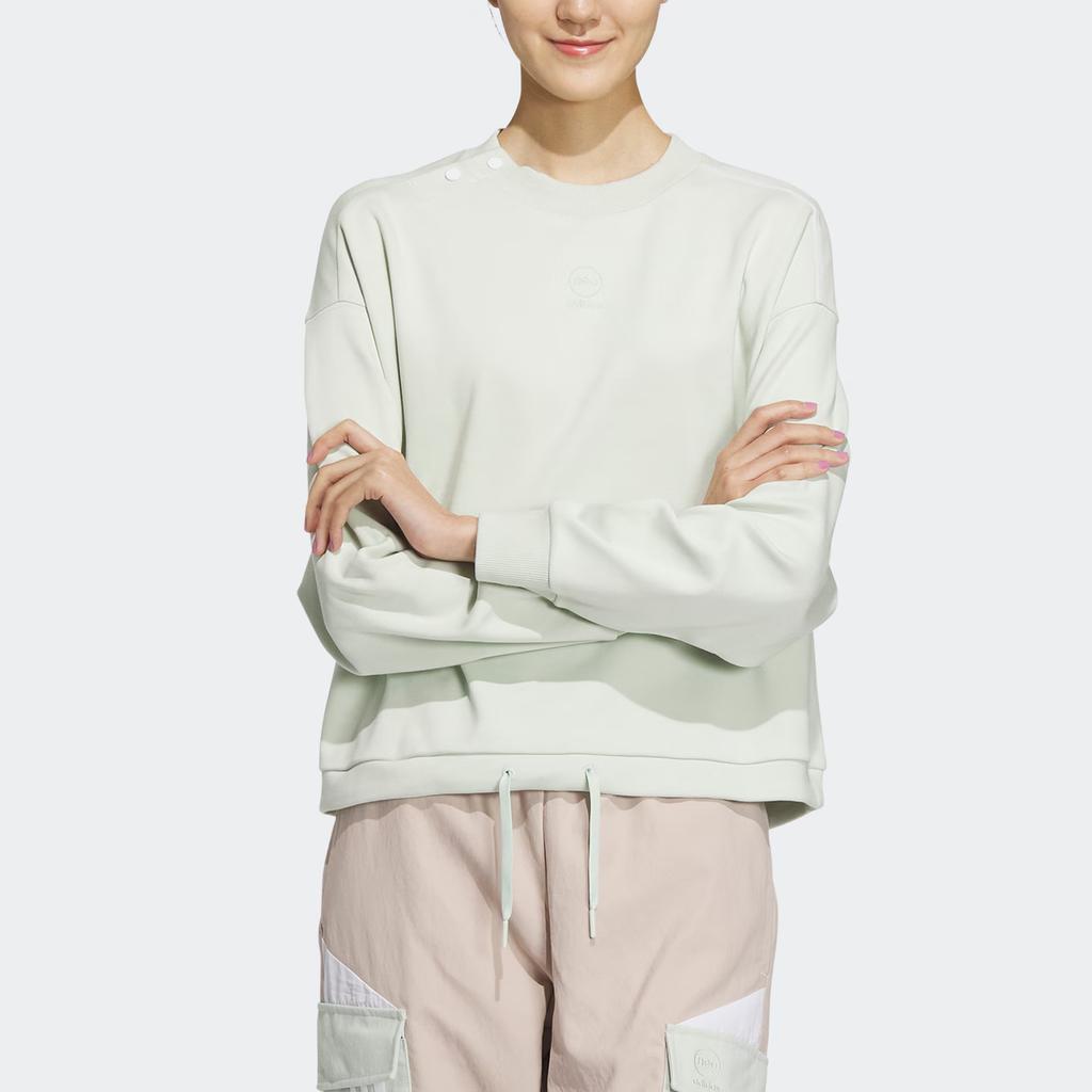 adidas Женская толстовка Neo Basketball Crewneck, белая IK3427