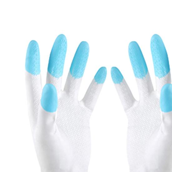 1 Pair Gloves Reusable Protective PVC Kitchen Cooking Cleaning Safety Gloves for Cleaning