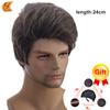 European and American Wig Men's Synthetic Fiber Head Cover Wig Short Hair Men's Hair