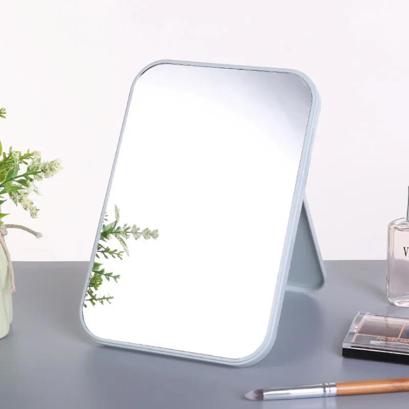 Большое косметическое зеркало с высокой четкостью, настольное складное средство для макияжа, портативное, подходит для девочек, чтобы делать макияж дома