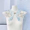 National Style Hanfu Colorful Embroidery Fake Collar Horse Dress Cheongsam Neckline Decorative Collar Flower