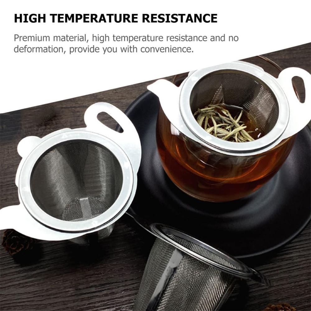 1 комплект ситечек для заваривания чая из нержавеющей стали с чашей для сбора капель, мелкоячеистая корзина для заваривания чая, помещенная в кружки, заварник для чая