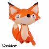 Cartoon Animal Foil Balloons Squirrel Ballon Fox Globos Air Balloon Birthday Party Decorations Kids Elephant Inflatable Toys