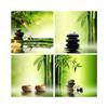 Green Bamboo Canvas Painting Zen Stone Canvas Prints Wall Art Water Zen Spa Posters for Living Room Bedroom Home Office Decor