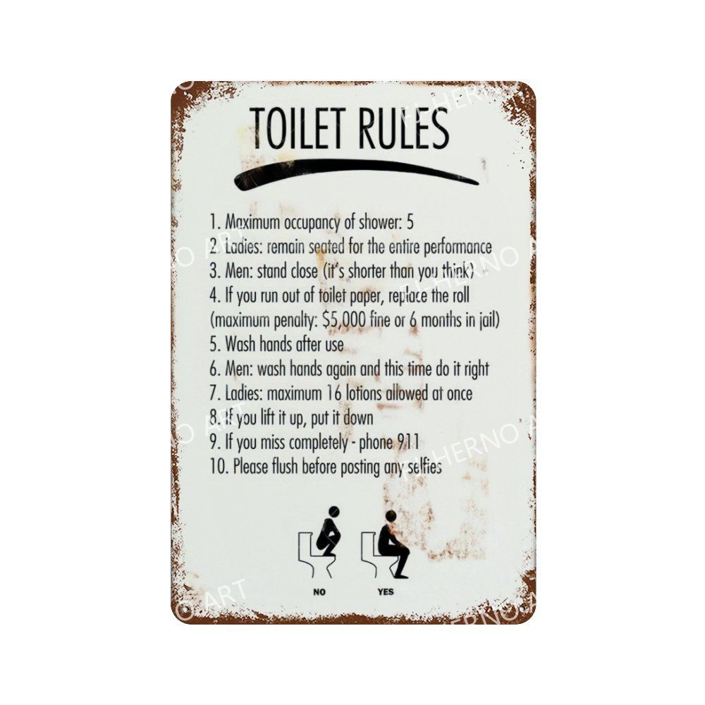 Забавный унитаз, металлическая картина, жестяная вывеска, ретро-картина, винтажная коррозионная доска, кафе-бар, человек, пещера, кинотеатр, декор для ванной комнаты