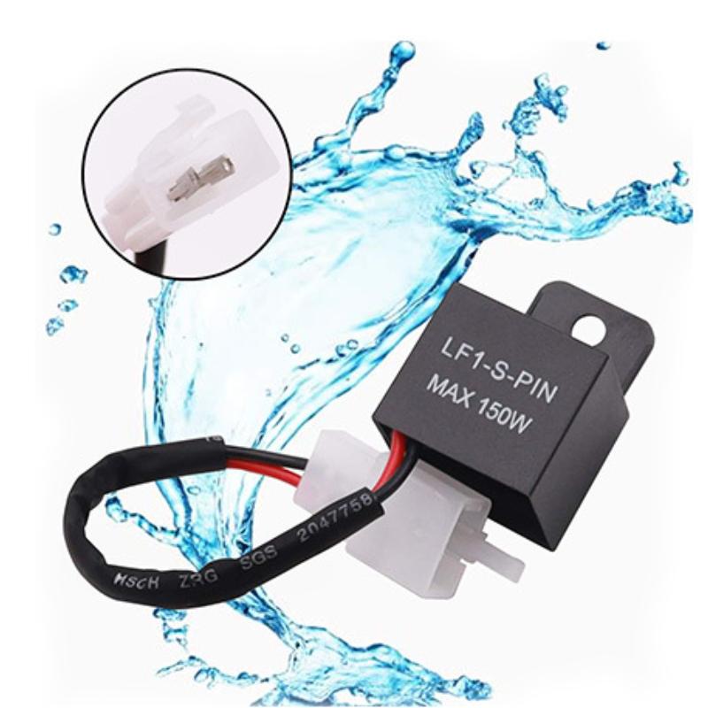 NS Modify 12A 2Pin Electronic LED Flasher Relay For Honda Kawasaki Suzuki Yamaha Motorcycle Motor Turn Signal Bulb Hyper Flash