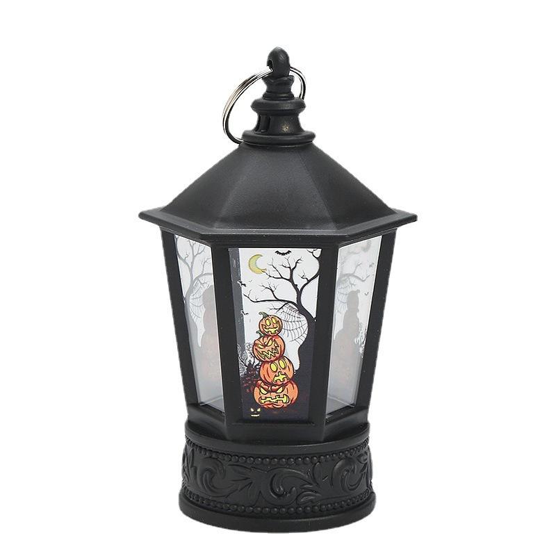 Хэллоуин Тыква Фонарь Светодиодная Электронная Свеча Декоративные Украшения Пагода и Ветровой Фонарь Подвесной