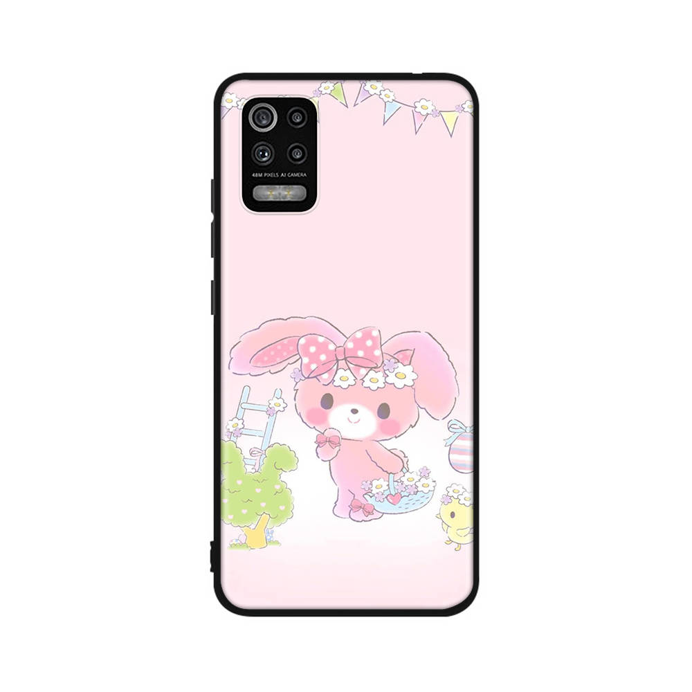 Чехол KT63 Bonbonribbon Maimai для Xiaomi Poco X6 X4 M5 M6 F5 F6 C65 C55 C50 C51 C40 Redmi Note 7 8 14C A3X 13C 12C 11 10A 9C Pro черный мягкий чехол