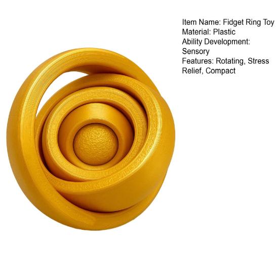 Игрушка-колечко для взрослых и подростков, вращающаяся спиннер для снятия стресса, для концентрации внимания и беспокойства