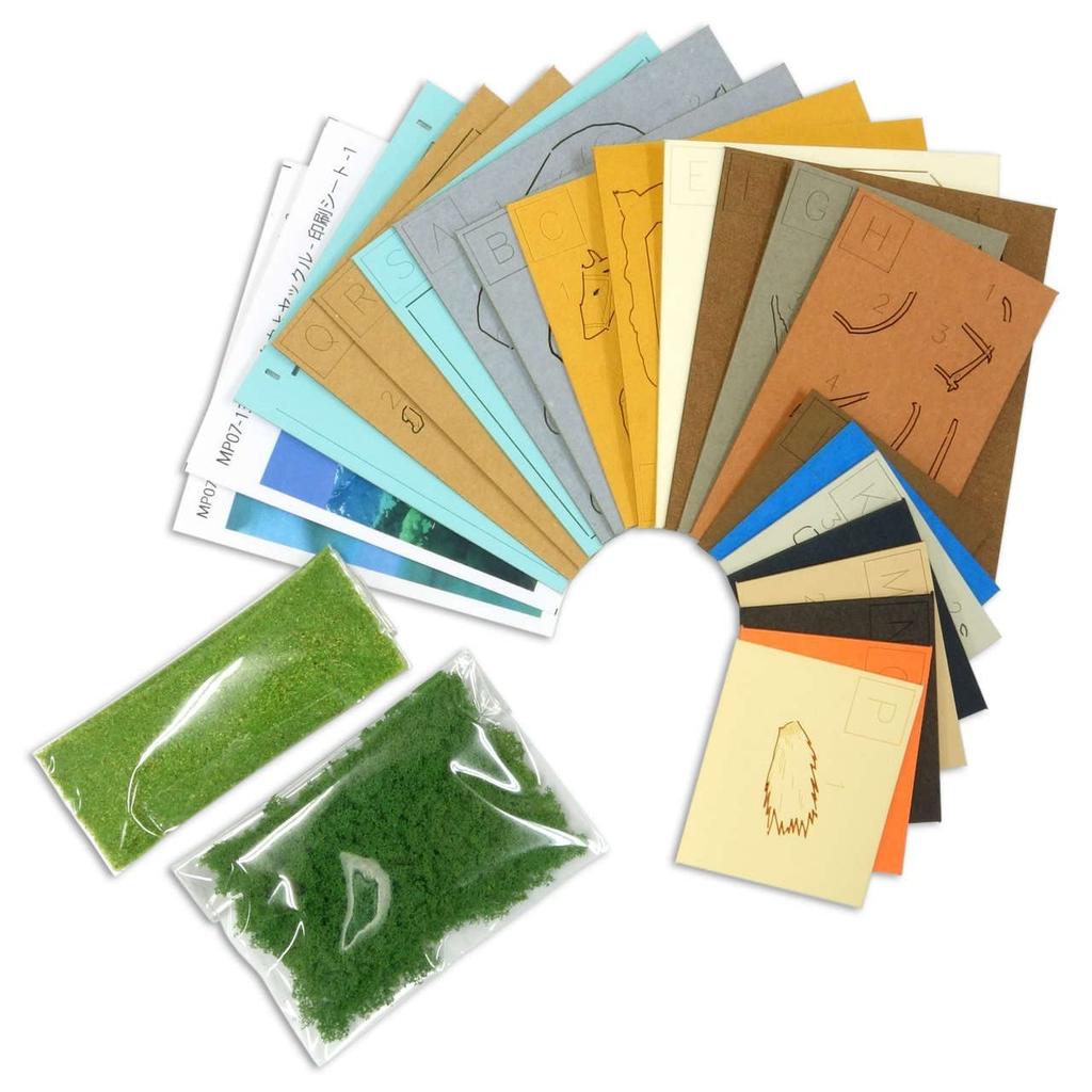 Sankei Studio Ghibli Мини Принцесса Мононоке Ашитака и Якул Бумажная модель MP07-139