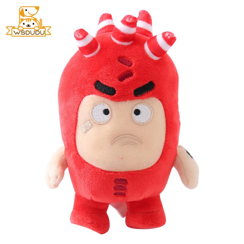 Cartoon Oddbods Plush Animal Toy Cute Stuffed Doll Fuse Bubbles Newt Pogo Slick Jeff Zee Soft Pillow Collectible Kid Adult Gifts
