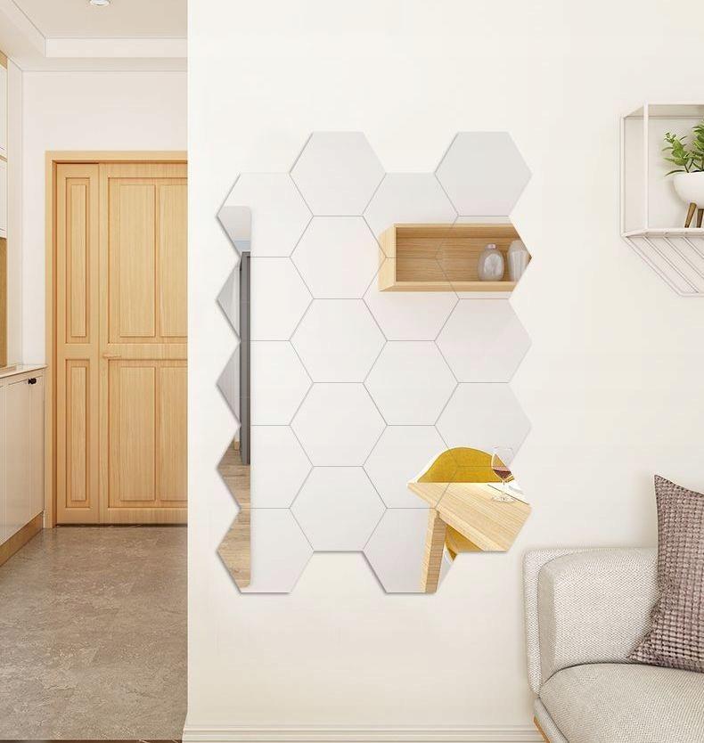 Set Of 10 Acrylic Mirrors Hexagon Mirror 265