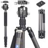 ARTCISE Carbon Fiber Lightweight Travel Carbon 1860mm 29mm Pipe Nut Locking Panoramic Photography Leg Extendable Professional Camera Tripod with 44mm