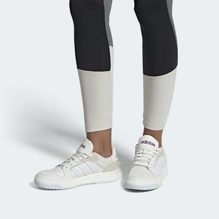 Adidas Entrap White Glory Purple Женские кроссовки Коричневые облака-Белая обувь-Белый EH1298