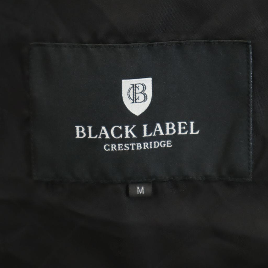 BLACK LABEL CRESTBRIDGE Geometric Pattern Mountain Parka M Navy Jacket Men's Used