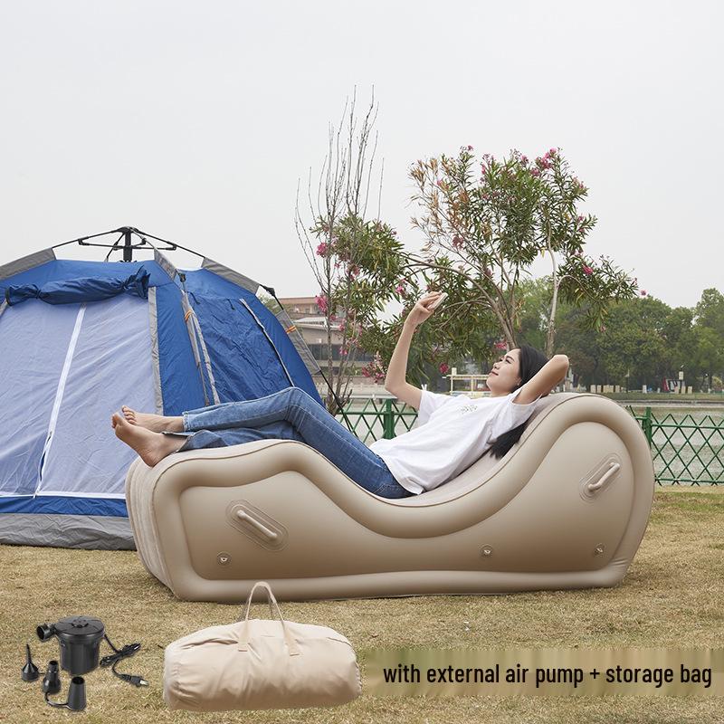 Автоматический надувной уличный диван-реклайнер - Подушка для медитации "Нулевая гравитация"