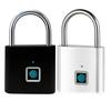 Waterproof and Rust-proof Outdoor Smart Fingerprint Padlock for Secure Door and Cabinet Locking. Anti-theft Electronic Lock with Password Protection.