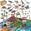 UQTOO Dinosaur Figure Set for Includes Large Perfect for Dinosaur Boys and Birthday Christmas Classic Dinosaur Toy Kids, Map, Play, Girls, Gift, Gift,
