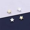 Silver Pentagram Spacer Beads, Smooth 6mm Star Beads, Jewelry DIY Handmade Materials